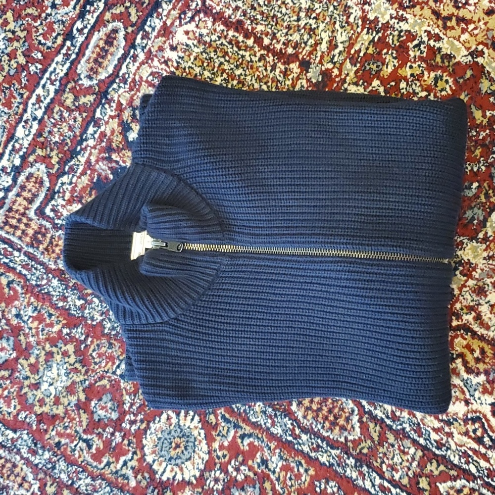 GAP Mockneck Sweater Jacket 100% Cotton - Picture 3 of 16
